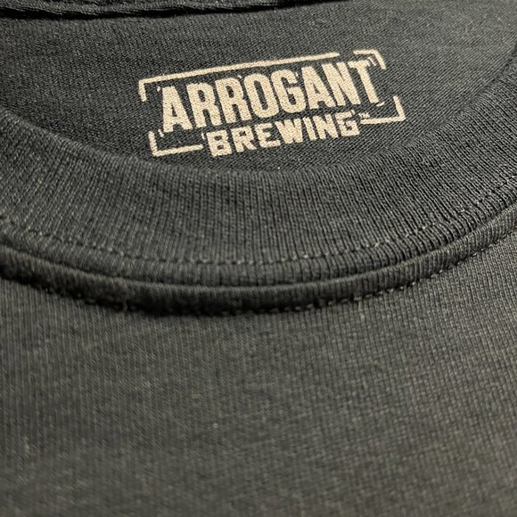 Stone Brewing/Arrogant Bastard Men's Tee "Cheers to Me/Arrogant Bastard Day" NEW - Picture 3 of 4